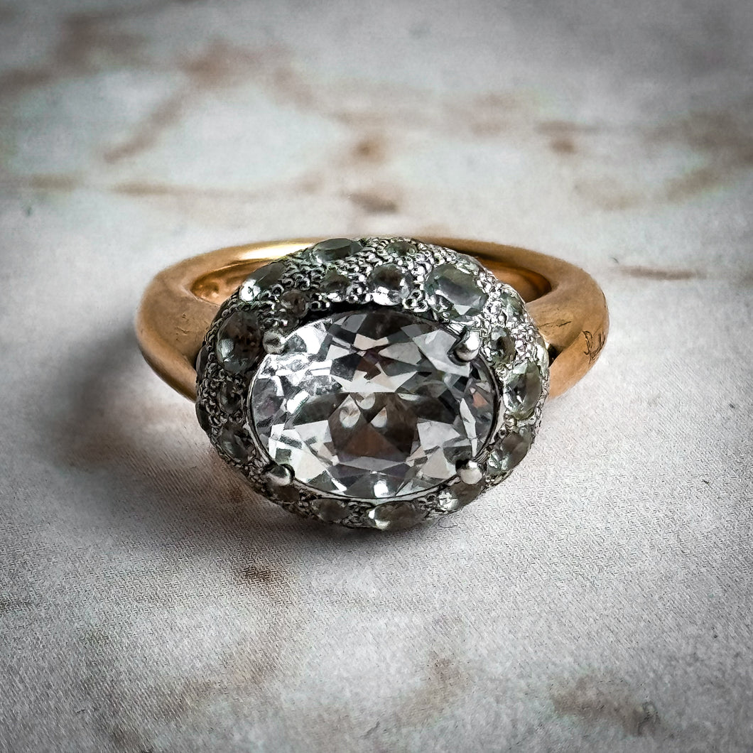 Pomellato Classic Pink Gold Topaz Cocktail Ring