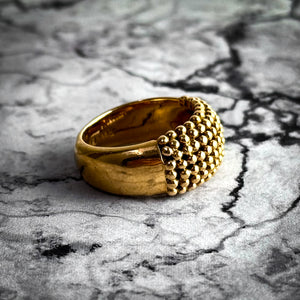 Vintage Tane Gold 18K Mexico Cocktail Ring