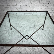 Load image into Gallery viewer, Modern Glass Top Iron Cocktail Table
