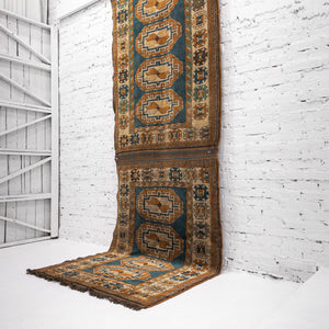 Wool Runner Turkish Knotted Rug