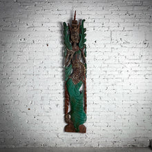 Load image into Gallery viewer, Balinese Carved Painted Teak Dewi Tara Wall Decor

