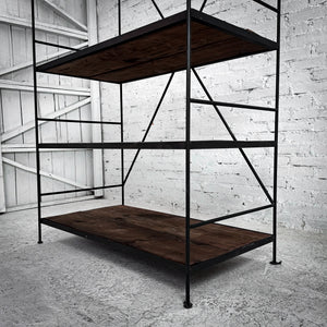 Modern Wood & Iron Bookcase