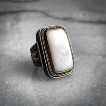 Load image into Gallery viewer, Vintage Konstantino Greek Engraved Silver-Gold Athens,Greece Ring
