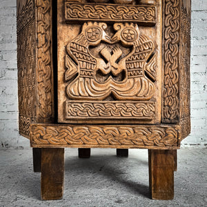 Rare Indonesian Precious Woods Armoire Cabinet