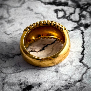 Vintage Tane Gold 18K Mexico Cocktail Ring