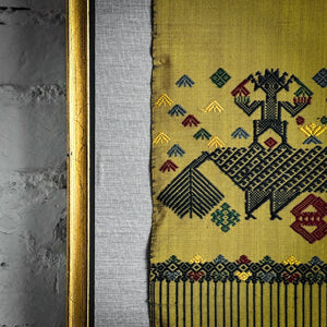 Traditional Laotian Hand Woven Textile Wall Decor