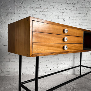 Modern Media Wood & Iron Console