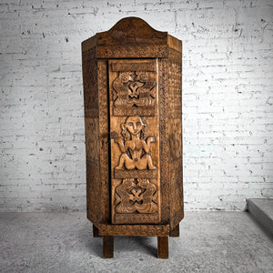 Rare Indonesian Precious Woods Armoire Cabinet