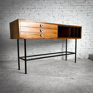 Modern Media Wood & Iron Console