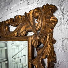 Load image into Gallery viewer, Horizontal Spanish Colonial Aged Giltwood Wall Mirror
