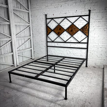 Load image into Gallery viewer, Hacienda Queen Size Painted Wrought Iron Bed
