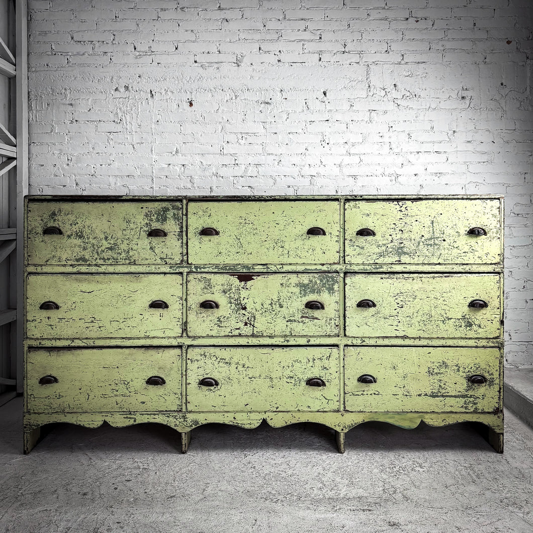 Antique Swedish Painted Pine Sideboard