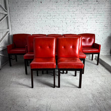 Load image into Gallery viewer, Set of 4 1970&#39;s Directional Furniture Leather Upholstered Dining Chair
