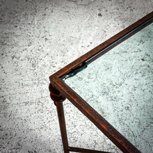 Load image into Gallery viewer, Modern Glass Top Iron Cocktail Table
