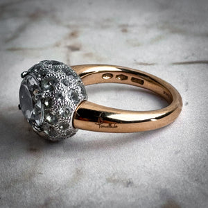 Pomellato Classic Pink Gold Topaz Cocktail Ring