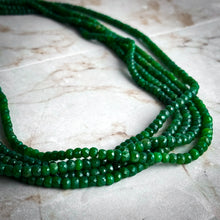 Load image into Gallery viewer, Piedras Contemporary Mexican Green Crystal Multi-Strand Necklace
