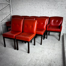 Load image into Gallery viewer, Set of 4 1970&#39;s Directional Furniture Leather Upholstered Dining Chair
