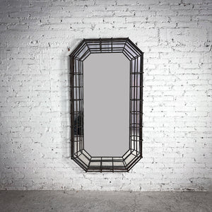 1980's Brutalist Rebar Mirror