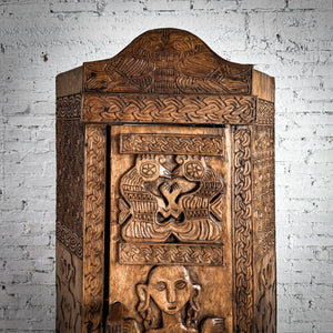 Rare Indonesian Precious Woods Armoire Cabinet