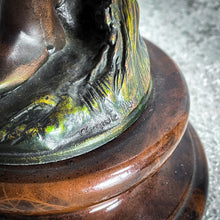 Load image into Gallery viewer, Pair Early 20th C. Auguste Moreau Bronzed Figural Spelter Standard Table Lamp
