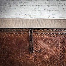 Load image into Gallery viewer, Antique Indian Chip Carved Wood Bench
