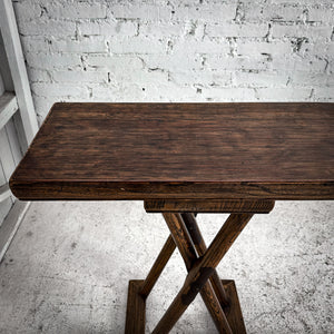 Asian Lacquered Elm Wood Console