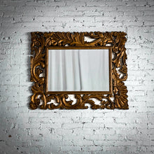 Load image into Gallery viewer, Horizontal Spanish Colonial Aged Giltwood Wall Mirror
