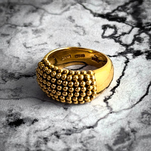 Vintage Tane Gold 18K Mexico Cocktail Ring