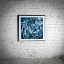 Load image into Gallery viewer, 1988 Contemporary Figurative Abstract Blue Gouache Painting
