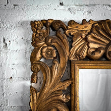 Load image into Gallery viewer, Horizontal Spanish Colonial Aged Giltwood Wall Mirror
