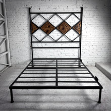 Load image into Gallery viewer, Hacienda Queen Size Painted Wrought Iron Bed
