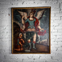 Load image into Gallery viewer, 19th Century Mexican Oil Religous Painting
