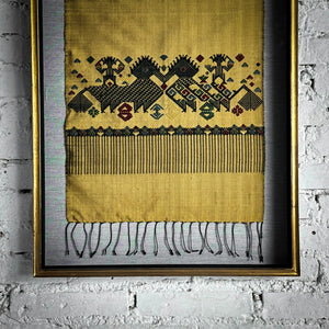 Traditional Laotian Hand Woven Textile Wall Decor