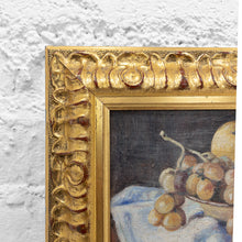 Load image into Gallery viewer, Antique Unknown Realism Oil on Linen Still Life Painting
