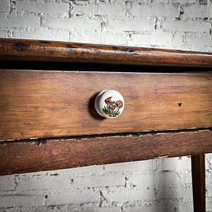 Early 20th C. Traditional Lacquered Pine Workstation