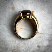 Load image into Gallery viewer, NABCO Contemporary 18KT Gold Lemon Quartz Cocktail Ring
