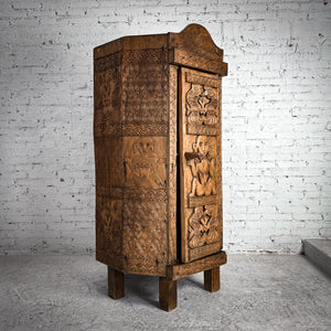 Rare Indonesian Precious Woods Armoire Cabinet