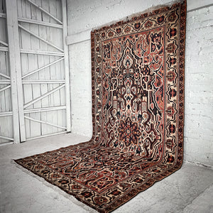 Heriz Wool Area Persian Knotted Rug