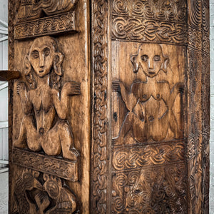 Rare Indonesian Precious Woods Armoire Cabinet