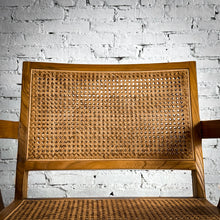 Load image into Gallery viewer, Contemporary Woven Cane Wood Lounge Chair
