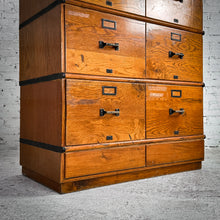 Load image into Gallery viewer, 3 Piece Library Oak File Cabinet
