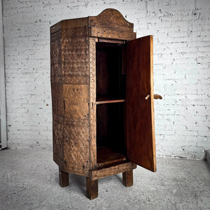 Rare Indonesian Precious Woods Armoire Cabinet