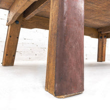 Load image into Gallery viewer, Vintage European Natural Leather Bench
