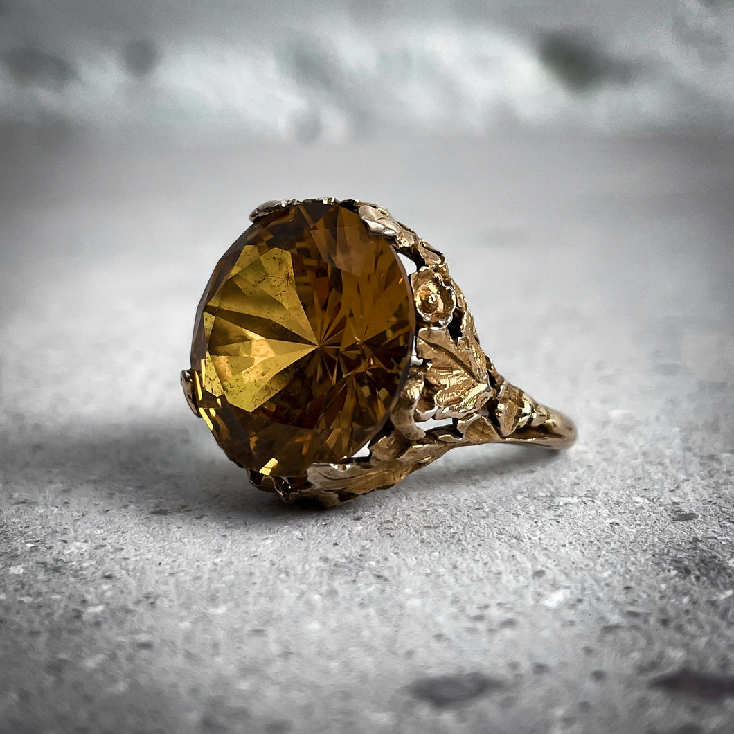 Strell Classic Gold 14k African Citrine Ring