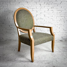 Load image into Gallery viewer, J Robert Scott Oversized Transitional Blonde Wood Armchair
