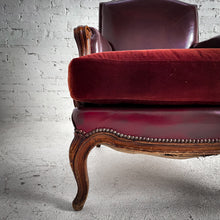 Load image into Gallery viewer, Louis XV Leather Mahogany Armchair
