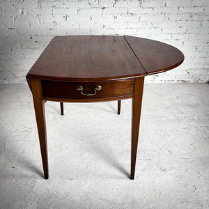 Antique Oval Mahogany Drop Leaf Table